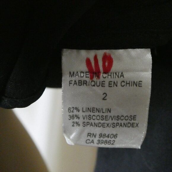 Theory Galina Linen Blend Tie Front Blazer Jacket Black Career Size 2 - Picture 7 of 9